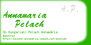 annamaria pelach business card